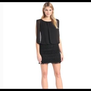 Aiden Mattox fringe bottom dress